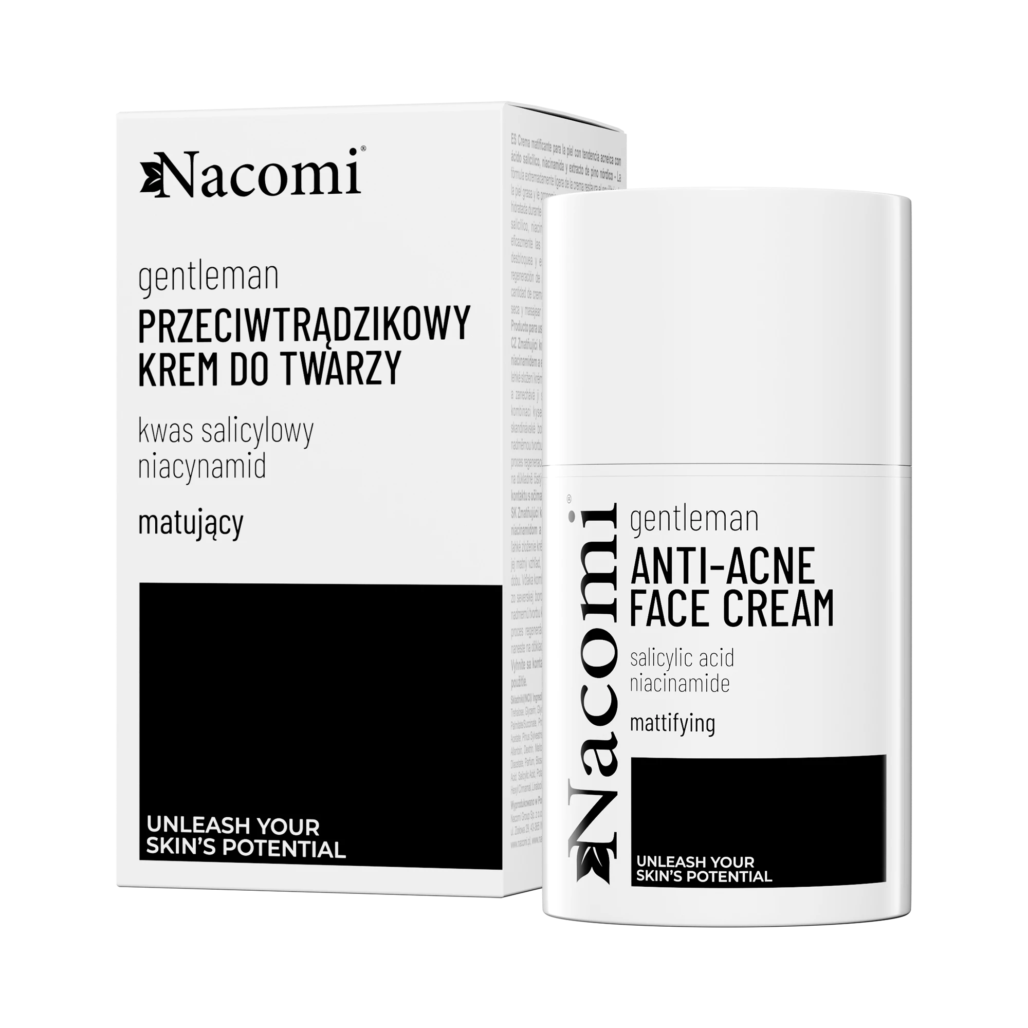 Matujący Krem do skóry trądzikowej z kwasem salicylowym, niacynamidem i ekstraktem z sosny nordyckiej 50ml