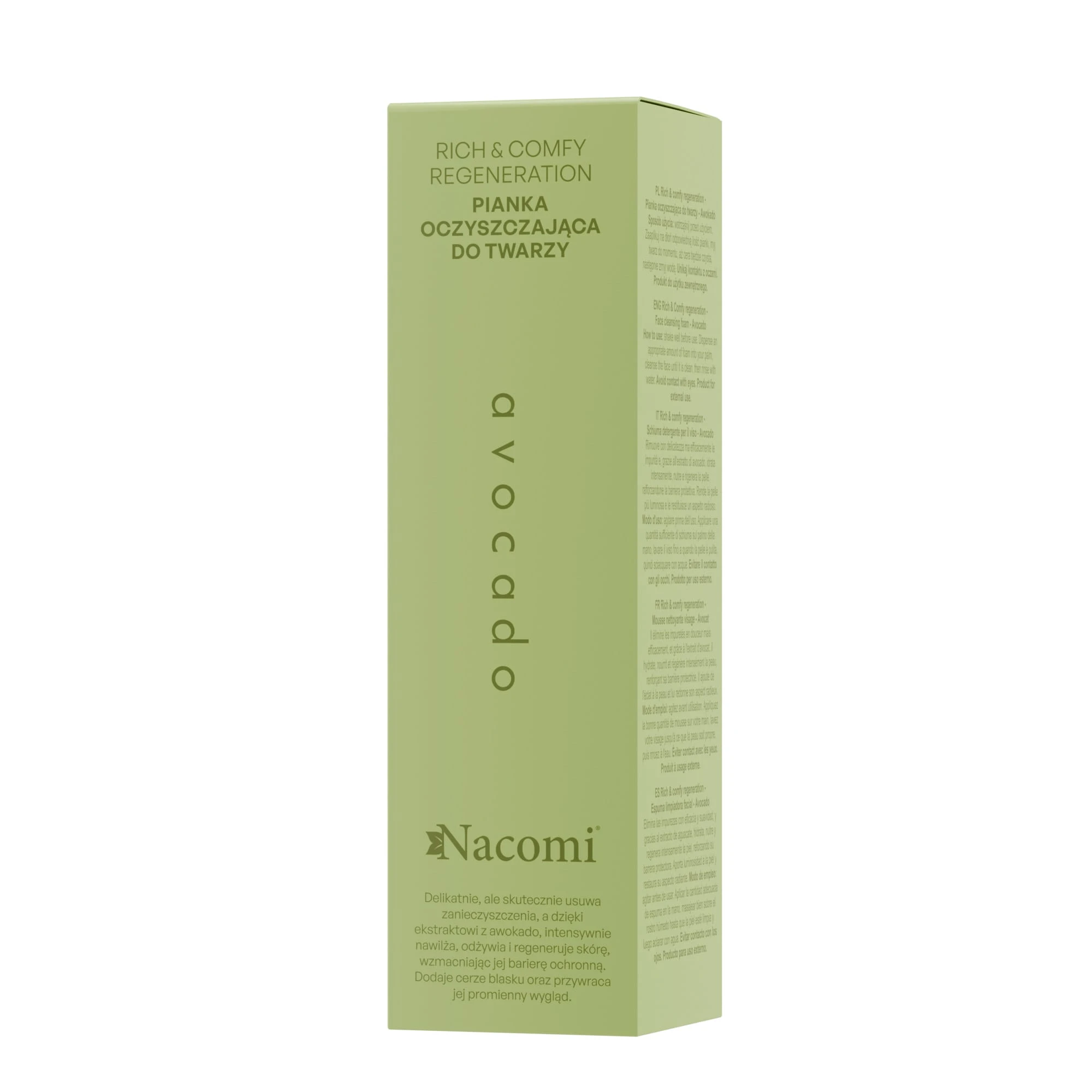 Rich&comfy regeneration - Pianka oczyszczająca do twarzy AVOCADO 150 ml