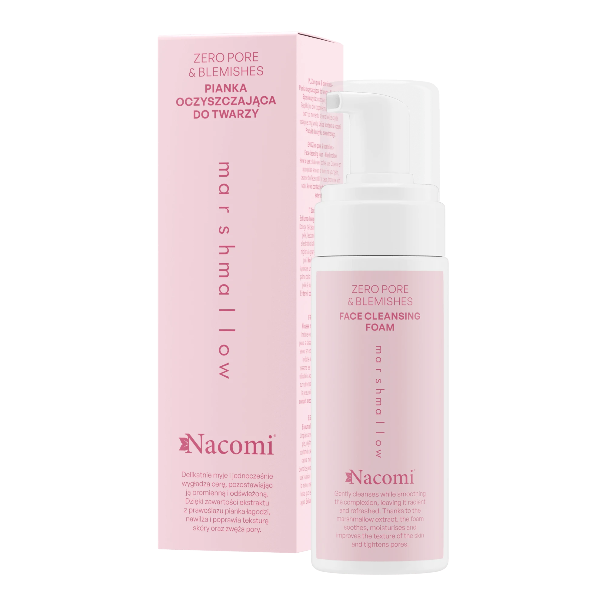 Zero pore & blemishes Pianka oczyszczająca do twarzy MARSHMALLOW 150ml