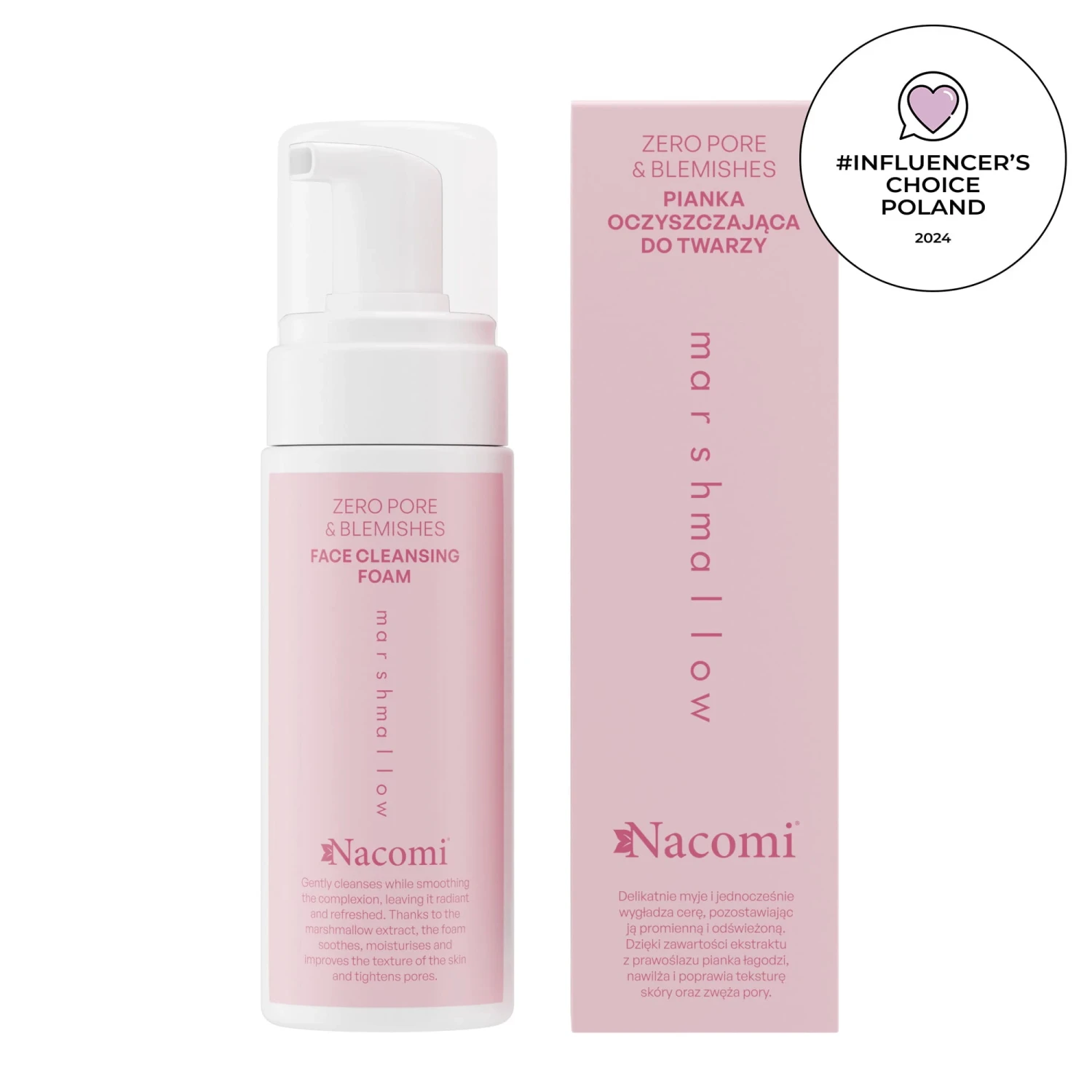 Zero pore & blemishes Pianka oczyszczająca do twarzy MARSHMALLOW 150ml