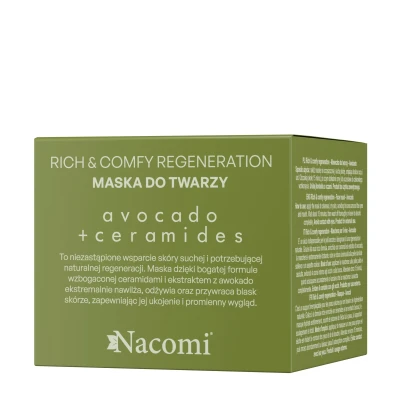 Rich&comfy regeneration Maseczka do twarzy AVOCADO 40ml