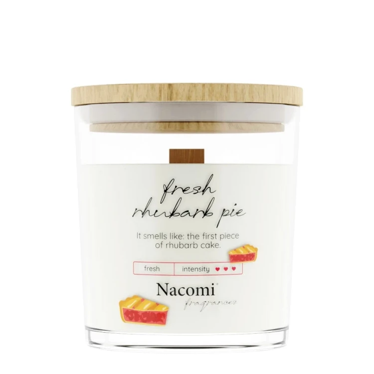 Świeca sojowa - Fresh rhubarb pie 140g