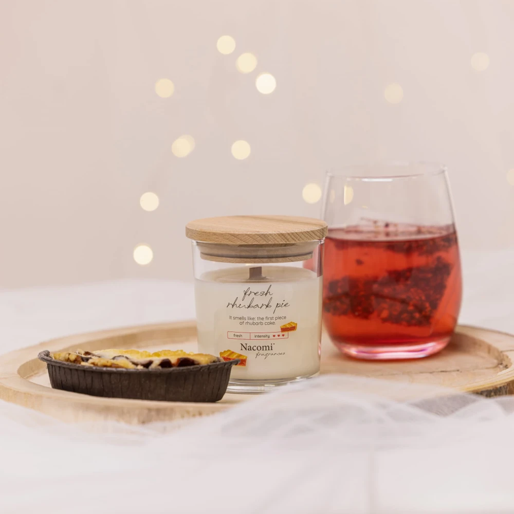 Świeca sojowa - Fresh rhubarb pie 140g