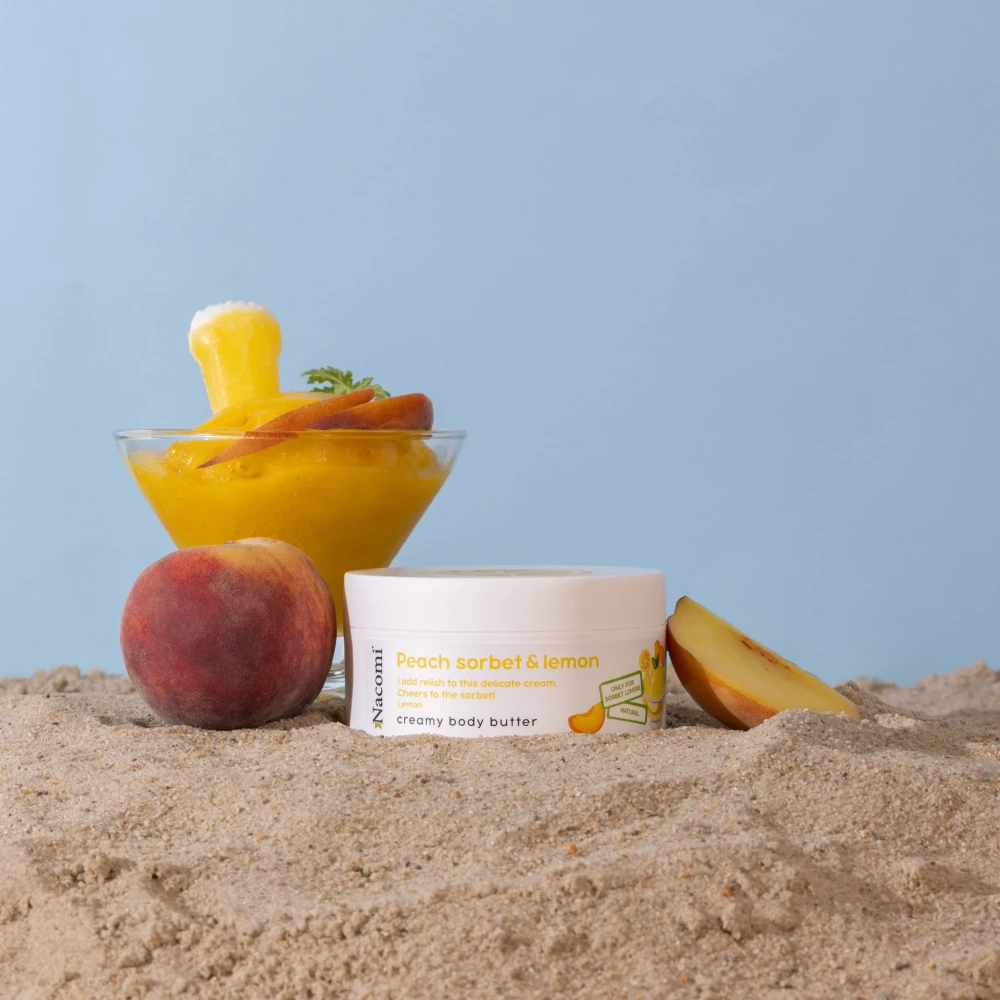Kremowe masło do ciała o zapachu brzoskwiniowego sorbetu z cytryną 100ml