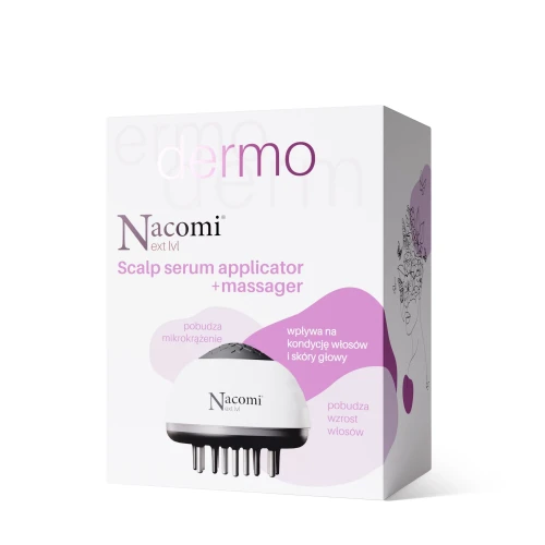 Aplikator serum do skóry głowy + masażer