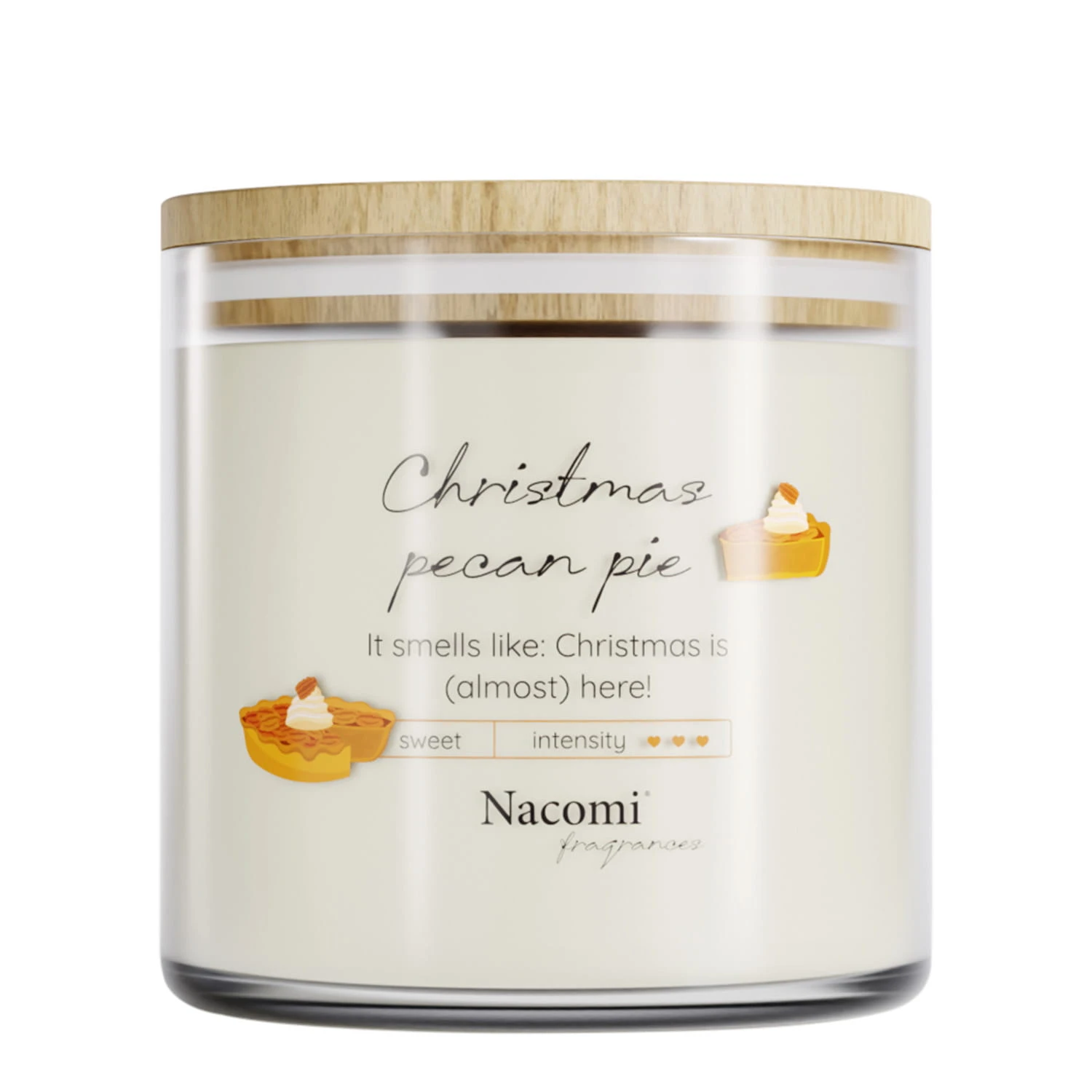 Świeca sojowa - Christmas pecan pie świąteczne ciasto z orzechami pekan