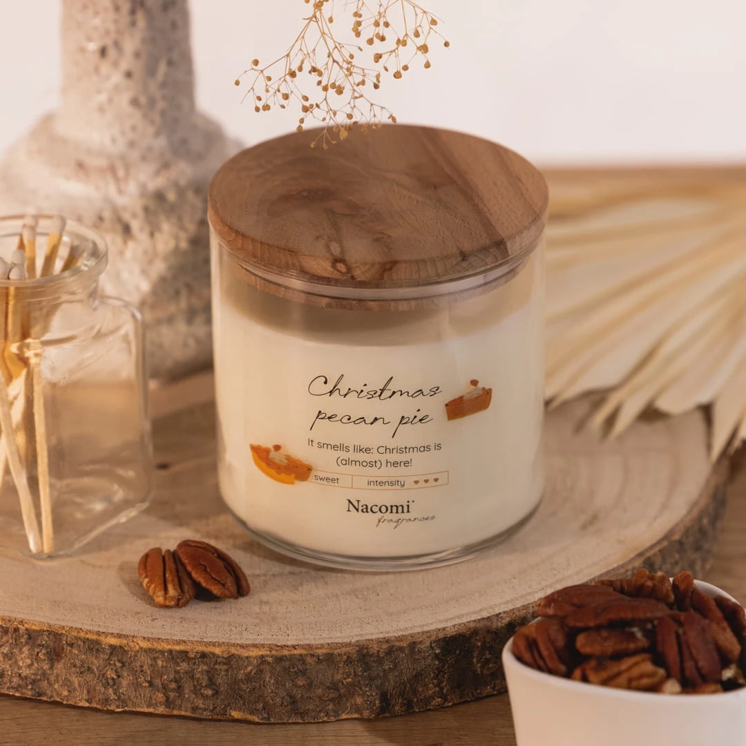 Świeca sojowa - Christmas pecan pie świąteczne ciasto z orzechami pekan