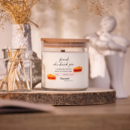 Świeca sojowa - Fresh rhubarb pie 450g