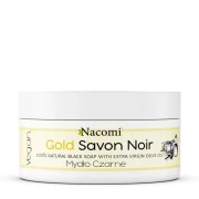 Savon noir gold – złote czarne mydło z oliwą z oliwek, 125g