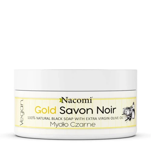 Savon noir gold – złote czarne mydło z oliwą z oliwek, 125g