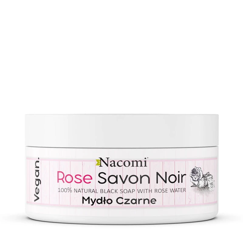 Savon noir rose – różane czarne mydło z wodą różaną, 125g