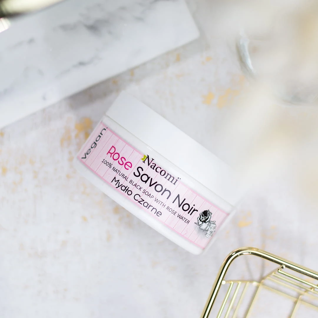 Savon noir rose – różane czarne mydło z wodą różaną, 125g