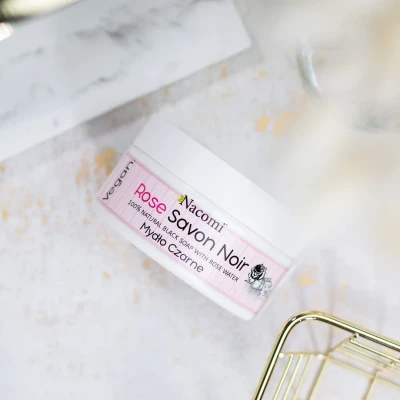Savon noir rose – różane czarne mydło z wodą różaną, 125g