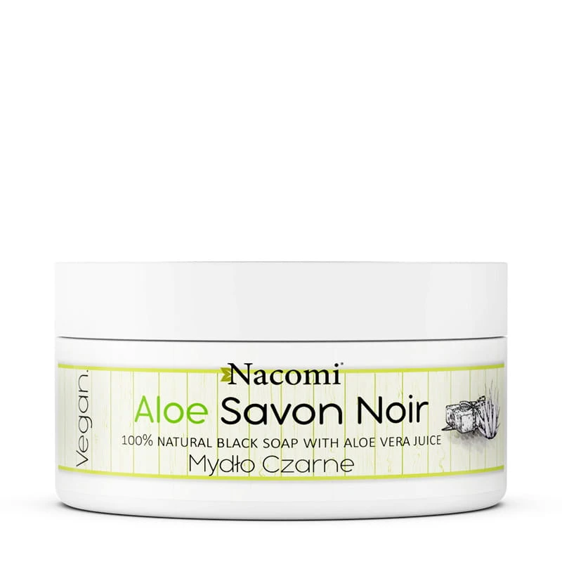 Savon noir aloe – aloesowe czarne mydło z sokiem z aloesu, 125g
