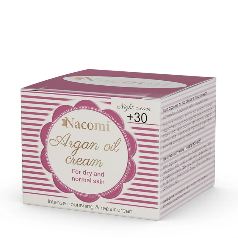 Krem na noc arganowy z kwasem hialuronowym +30, 50ml