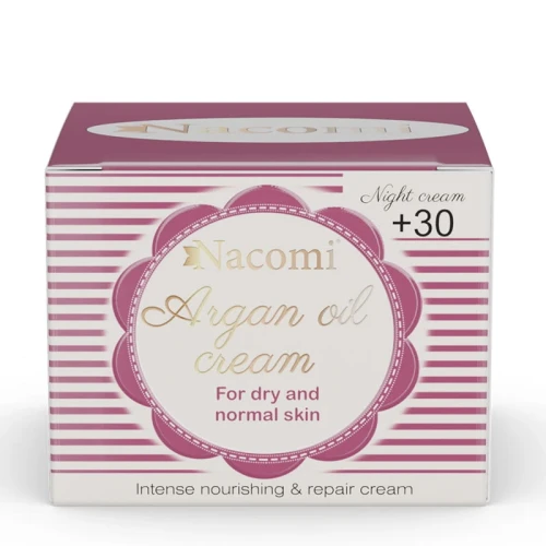 Krem na noc arganowy z kwasem hialuronowym +30, 50ml
