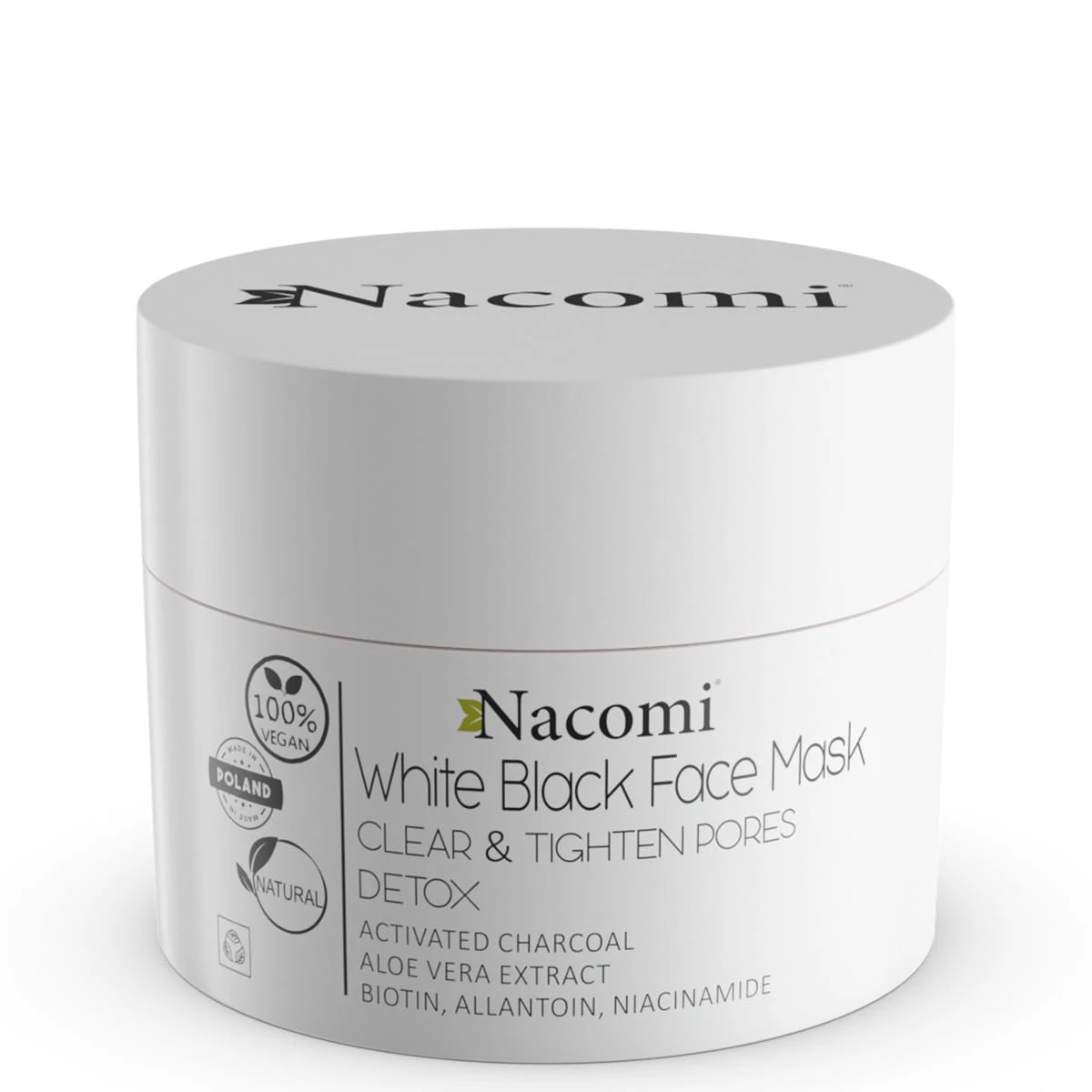 Maska biało - czarna White Black Face Mask 50ml