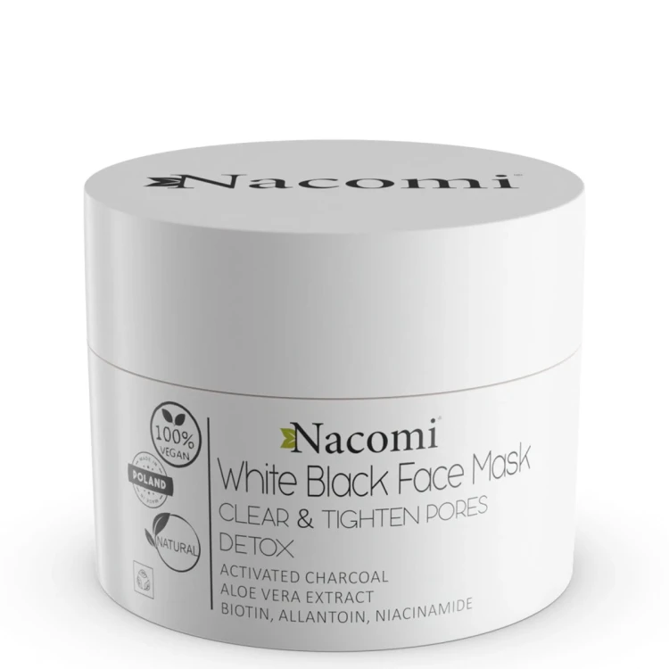 Maska biało - czarna White Black Face Mask 50ml