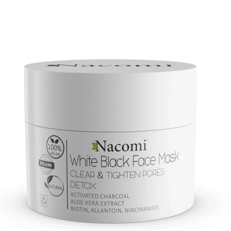 Maska biało - czarna White Black Face Mask 50ml