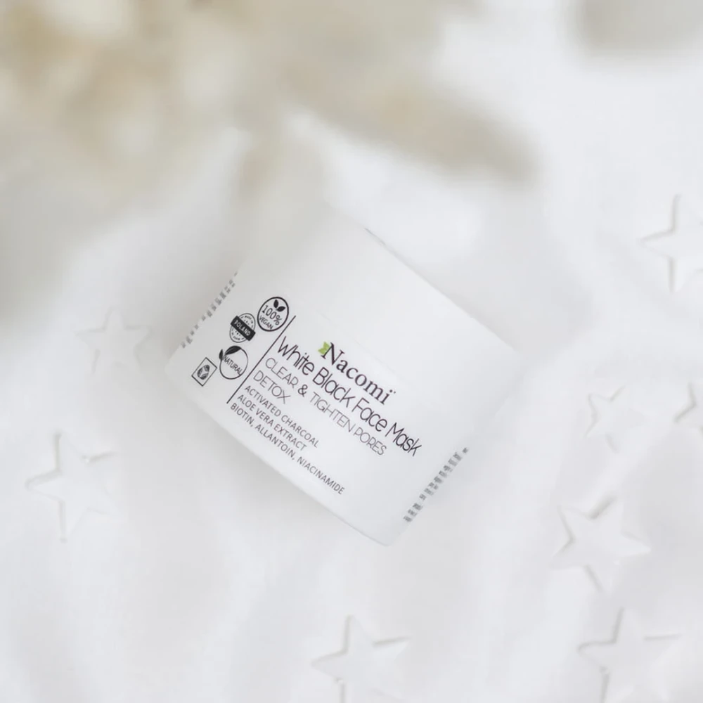 Maska biało - czarna White Black Face Mask 50ml