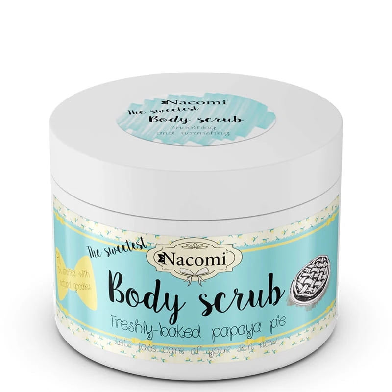 Peeling cukrowy do ciała świeże ciasto z papają 200g