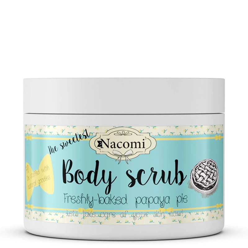 Peeling cukrowy do ciała świeże ciasto z papają 200g