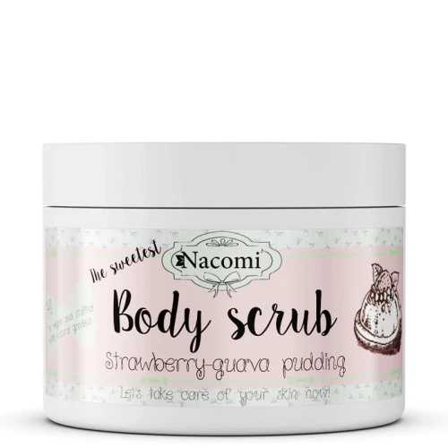 Peeling cukrowy do ciała truskawkowy pudding z guavą 200g