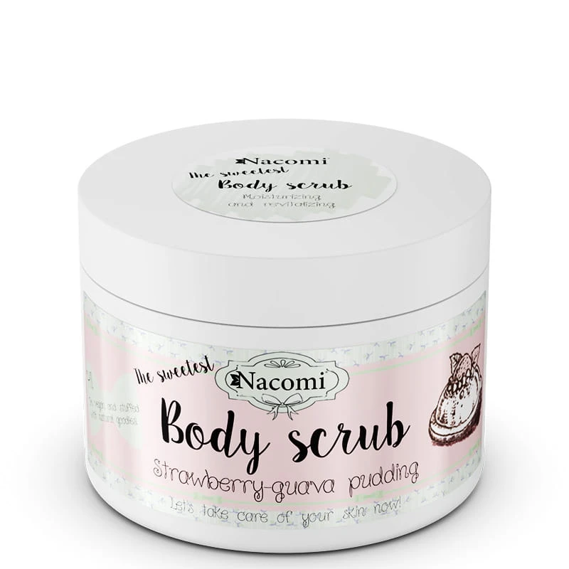 Peeling cukrowy do ciała truskawkowy pudding z guavą 200g