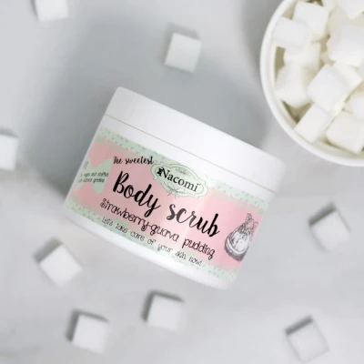 Peeling cukrowy do ciała truskawkowy pudding z guavą 200g
