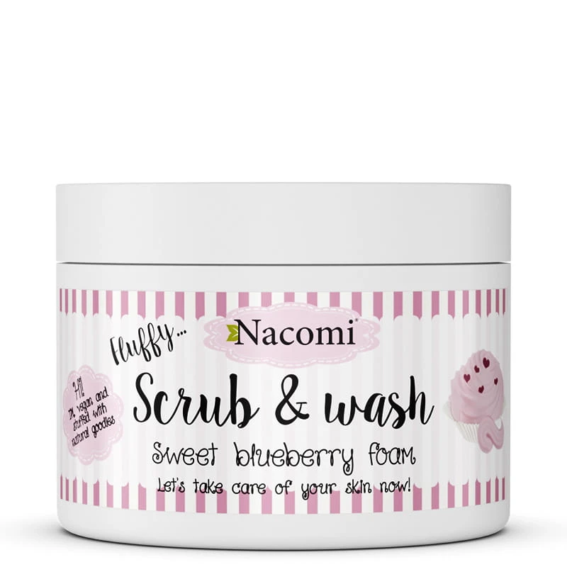 Słodka borówkowa pianka peelingująco - myjąca 180ml