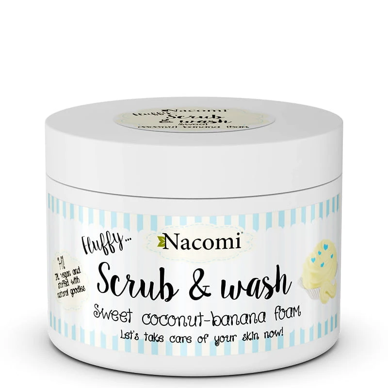 Słodka kokosowo - bananowa pianka peelingująco - myjąca 180ml