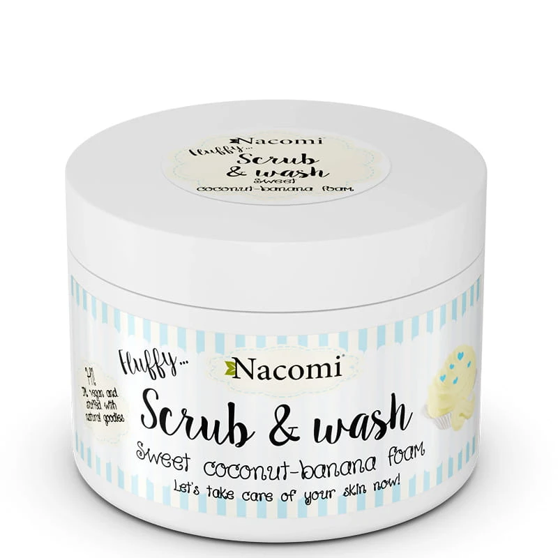 Słodka kokosowo - bananowa pianka peelingująco - myjąca 180ml