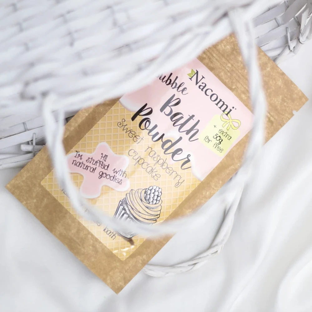 Puder do kąpieli – malinowa babeczka, 100g + 50g gratis