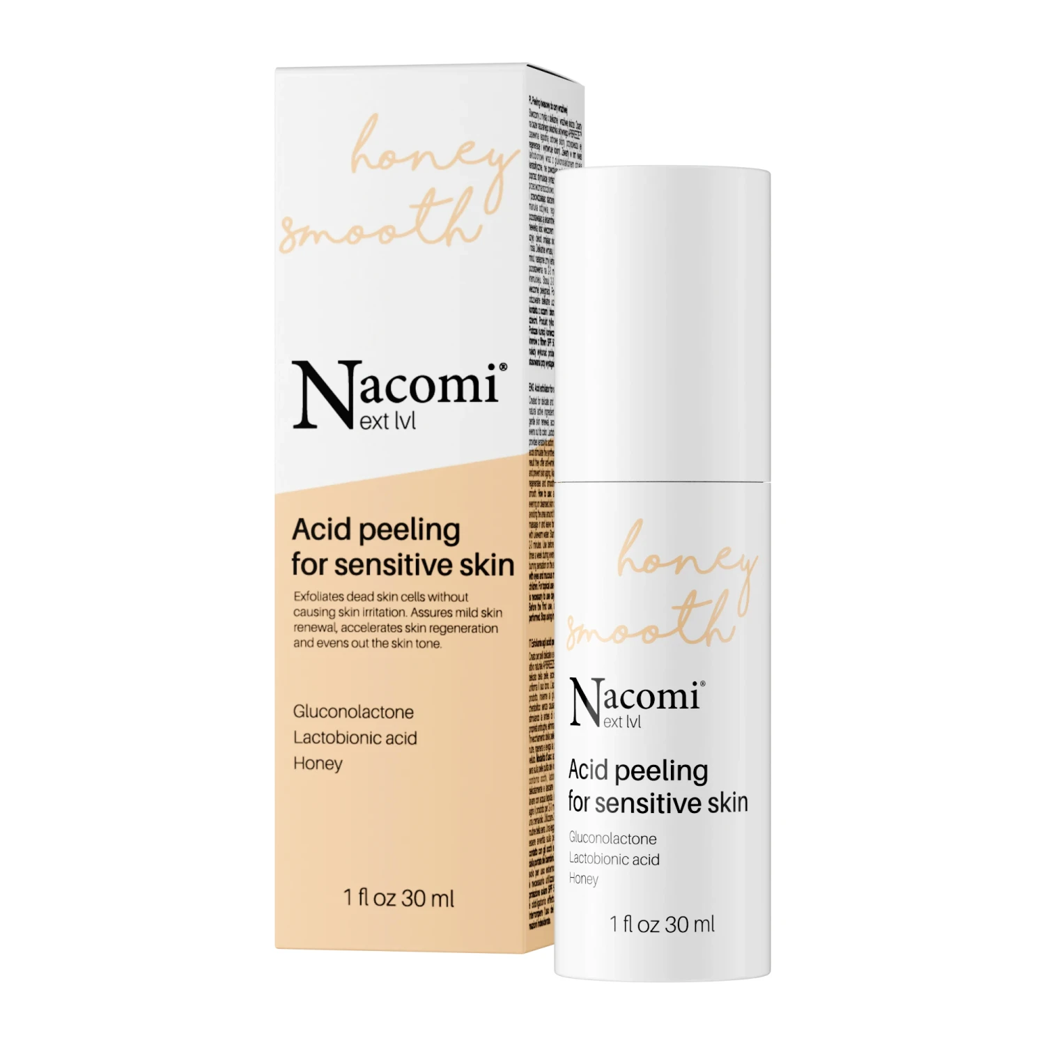 Peeling kwasowy do cery wrażliwej (kwas laktobionowy) 30ml