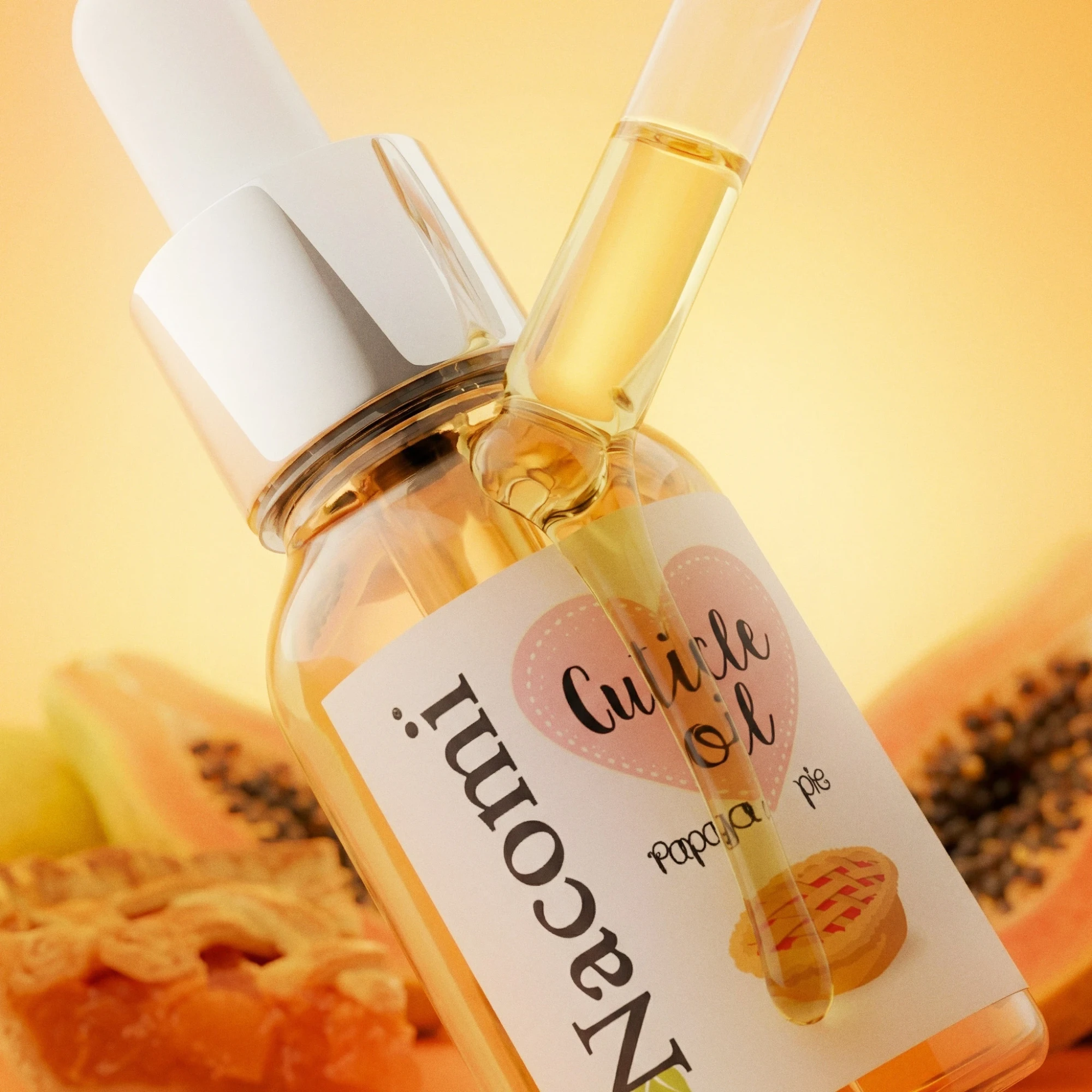 Olejek do pielęgnacji skórek – świeże ciasto z papają 15ml
